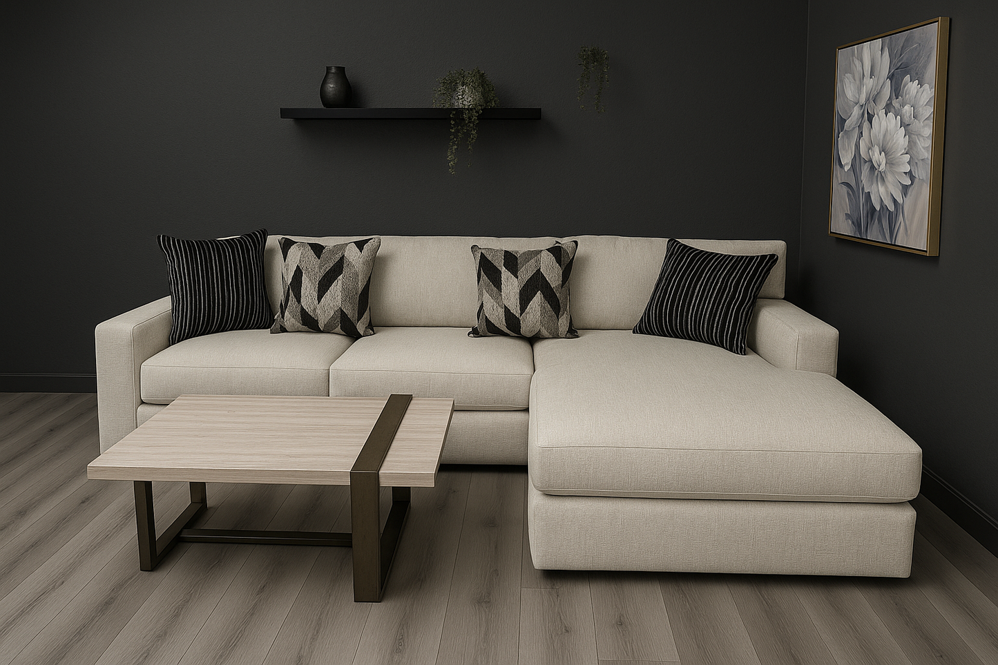 Brand New Biltmore 2 Piece Cream Sofa