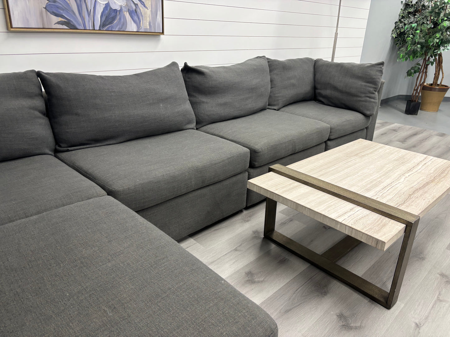 Charcoal 5 Piece Sectional