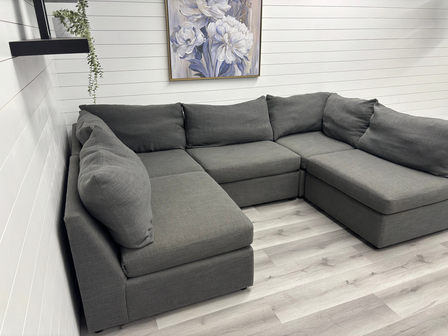 Charcoal 5 Piece Sectional