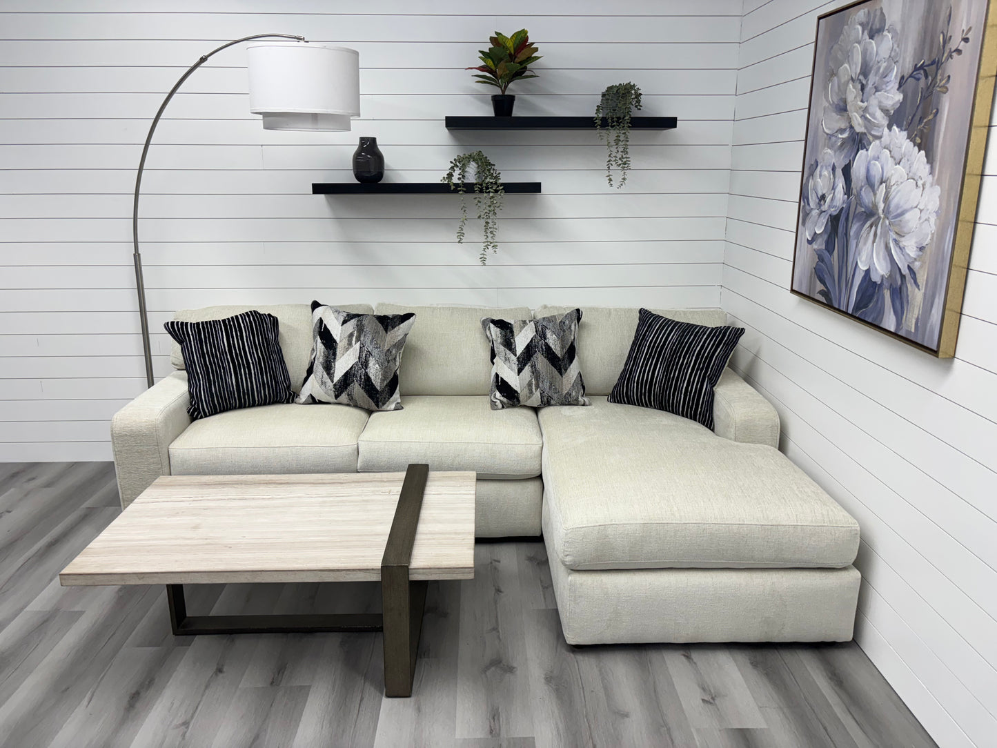 Brand New Biltmore 2 Piece Cream Sofa