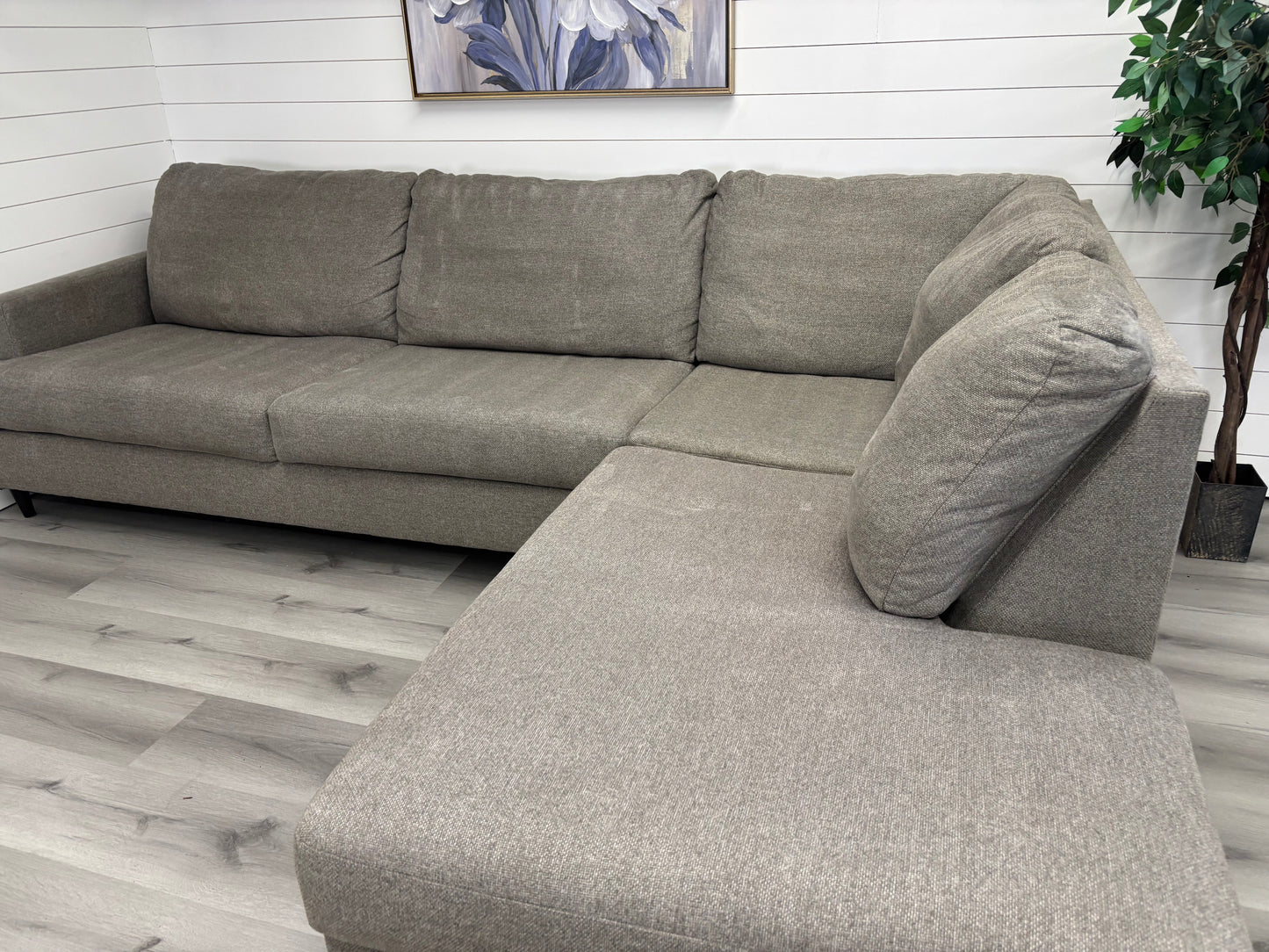 Grey Bumper Sectional