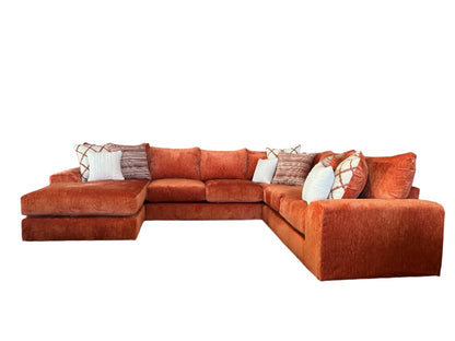 Ivy  Papaya U-Shape Sectional