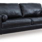 Bryceview Black Leather Sofa