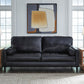Bryceview Black Leather Sofa