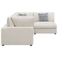 Serene 4-Piece Charcoal Modular Sectional (Customizable)