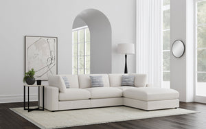 Serene 4-piece Ivory Modular Sectional (Customizable )