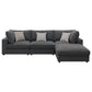 Serene 4-piece Charcoal Modular Sectional (Customizable )