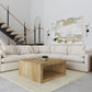 Hobson 5-PC Corner Charcoal Modular Sectional (Customizable)