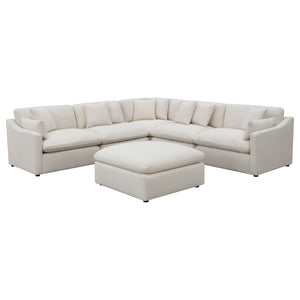 Hobson 5-PC Corner Charcoal Modular Sectional (Customizable)