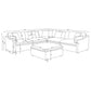 Hobson 5-PC Corner Charcoal Modular Sectional (Customizable)