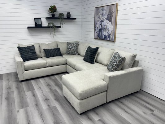 Brand New Belmont U-Shape Sectional In Cream