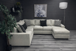 Brand New Belmont U-Shape Sectional In Cream