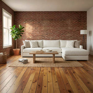 Sunset Sectionals Anson Fluffy River Rock oversized white sectional sofa with textured fabric and five accent pillows