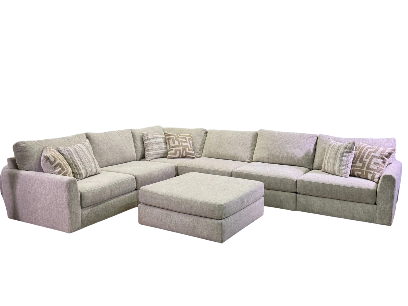 Camel 6 Piece + Ottoman