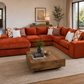 Ivy  Papaya U-Shape Sectional