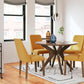 Charcoal Lyncott Circular dining room table and 4-Chairs