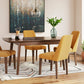 Blue Lyncott rectangular dining room table and 4-Chairs