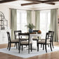 White Greddinton Dining Table and 6 Chairs