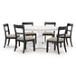 White Greddinton Dining Table and 6 Chairs