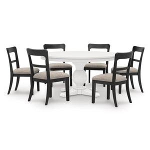 Black Greddinton Dining Table and 6 Chairs