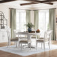 White Greddinton Dining Table and 6 Chairs