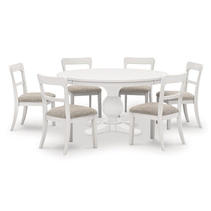 White Greddinton Dining Table and 6 Chairs