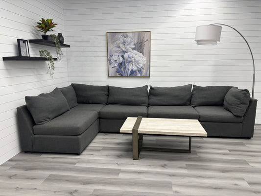 Charcoal 5 Piece Sectional