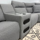 ModMax II 6-Piece Performance Fabric Dual Power Reclining Modular Sectional with 3 Reclining Seats and Audio Console