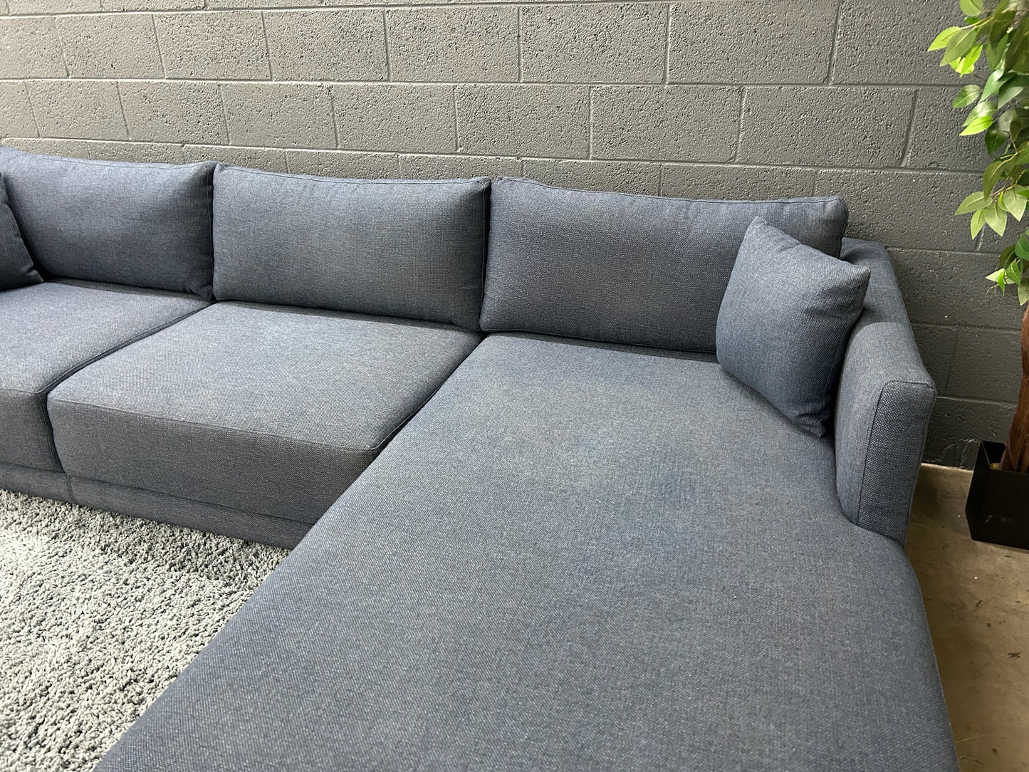 Dark Blue Sectional