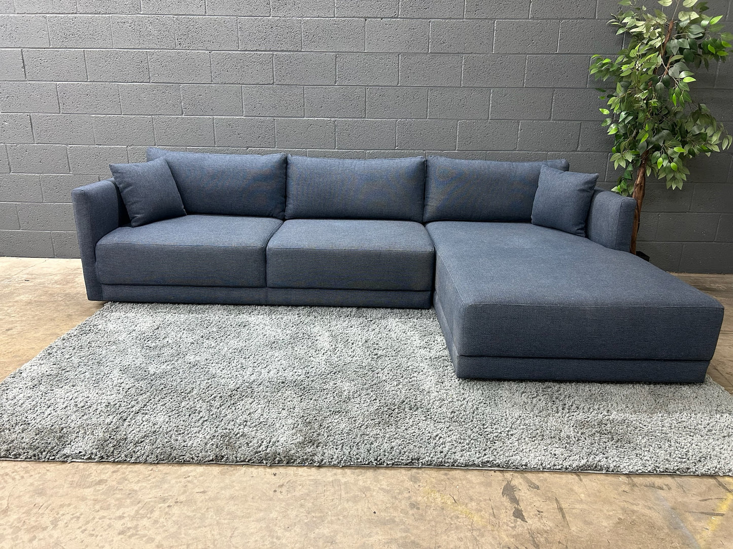 Dark Blue Sectional