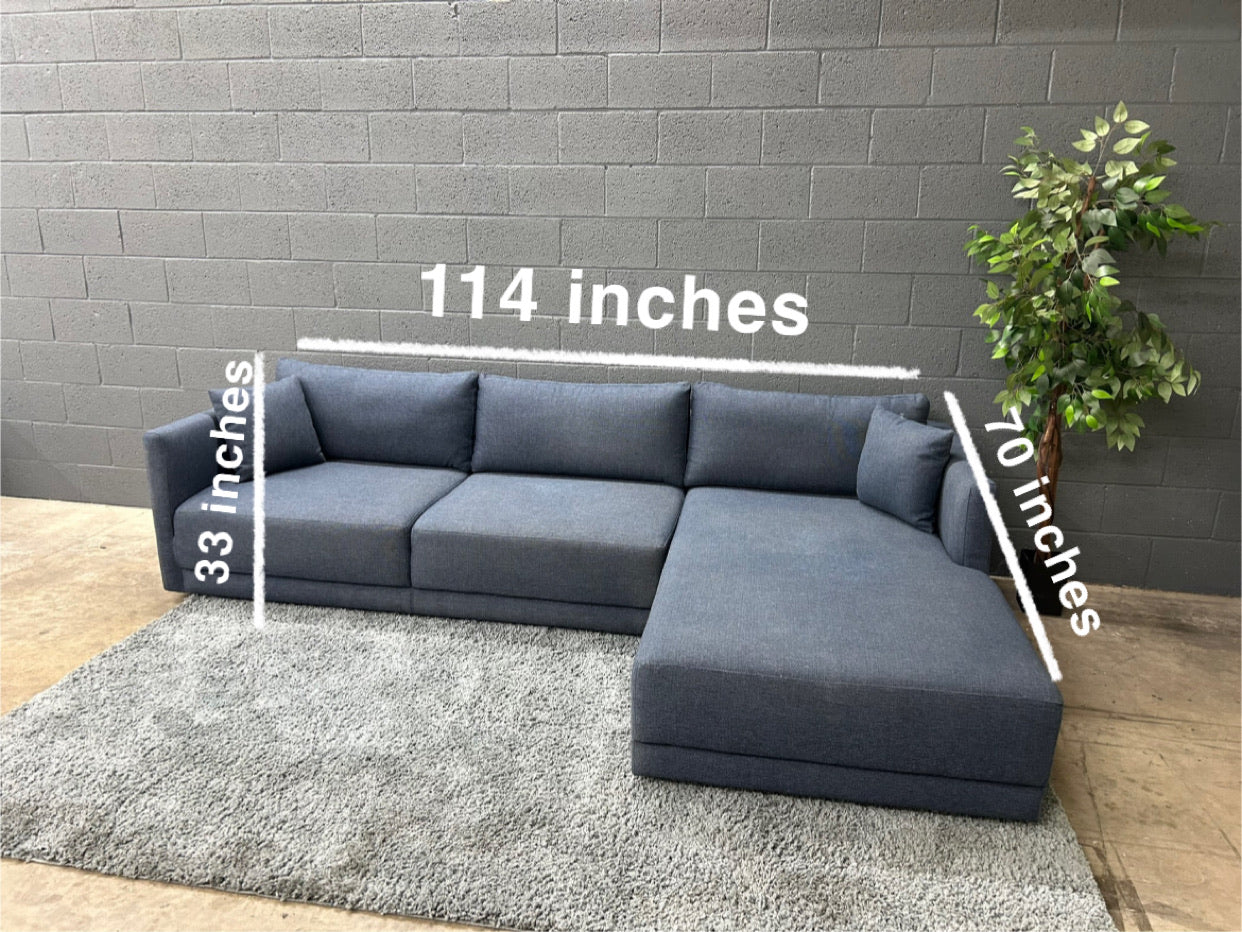 Dark Blue Sectional