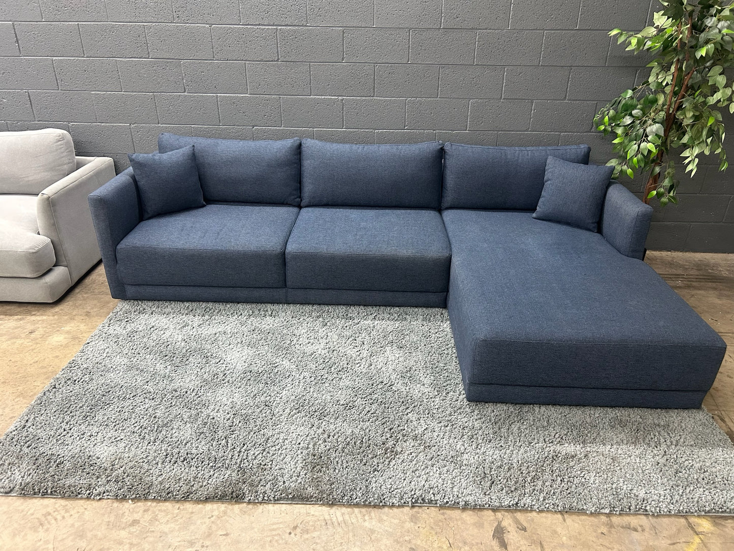 Dark Blue Sectional