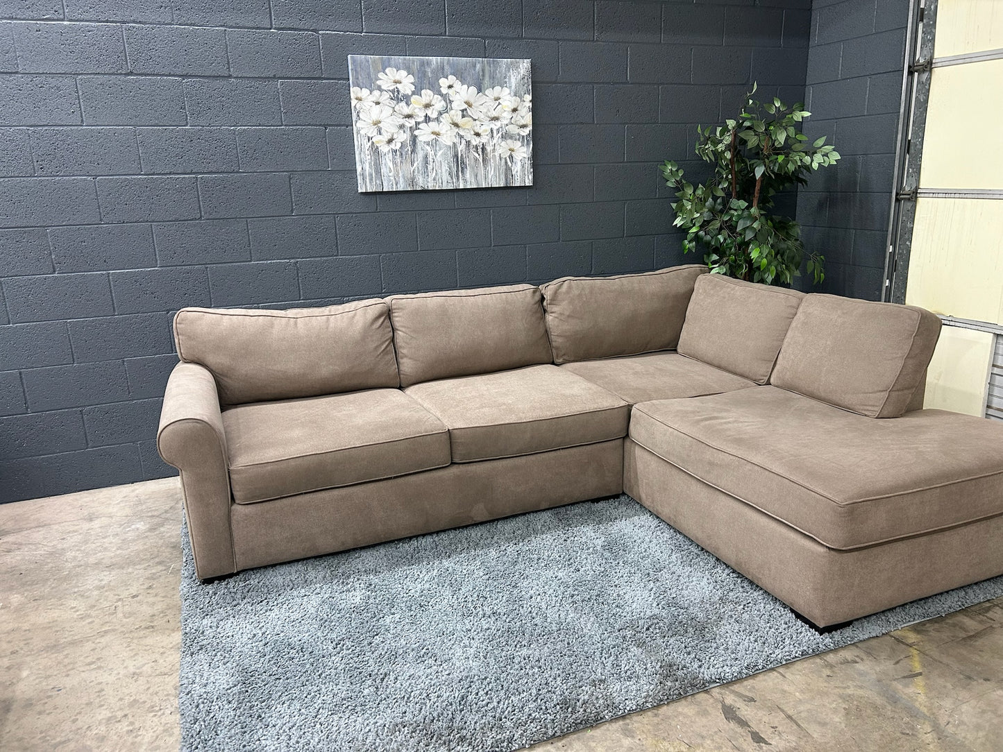 Beige Sectional Couch