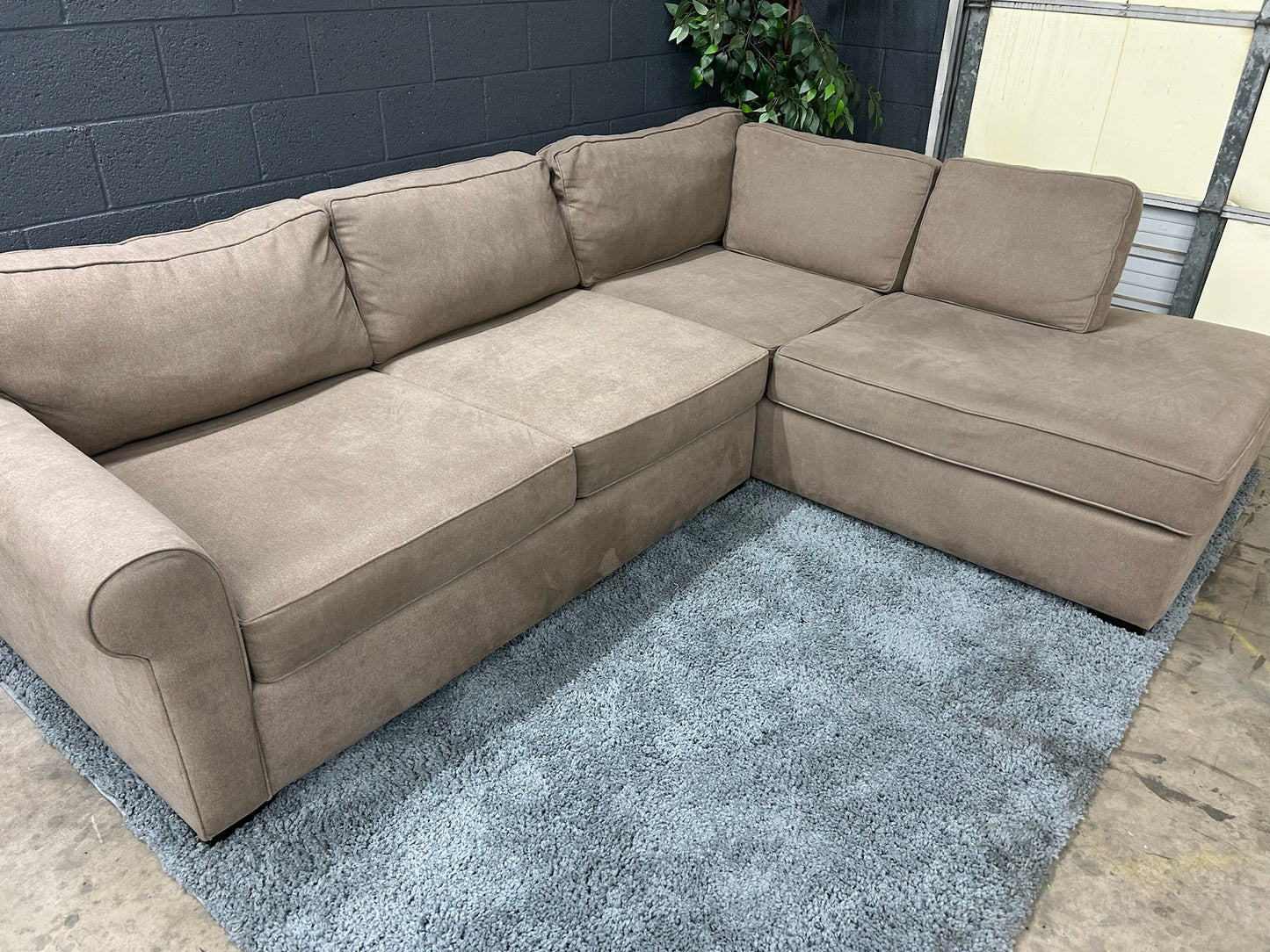 Beige Sectional Couch