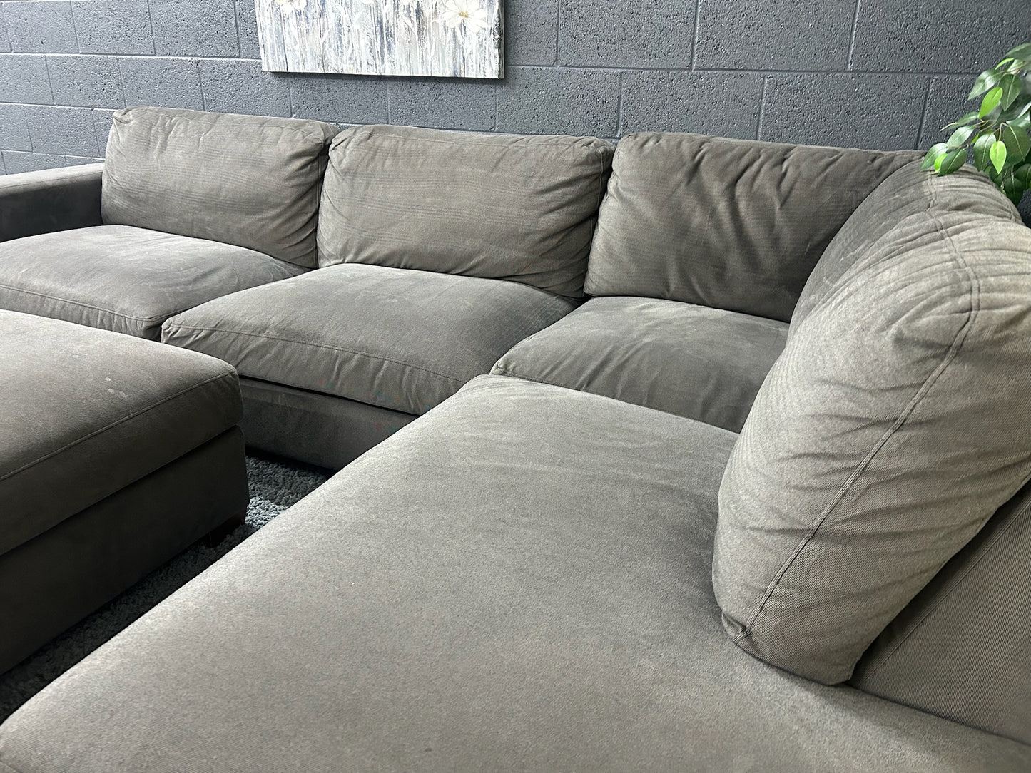 Large Sectional with Ottoman