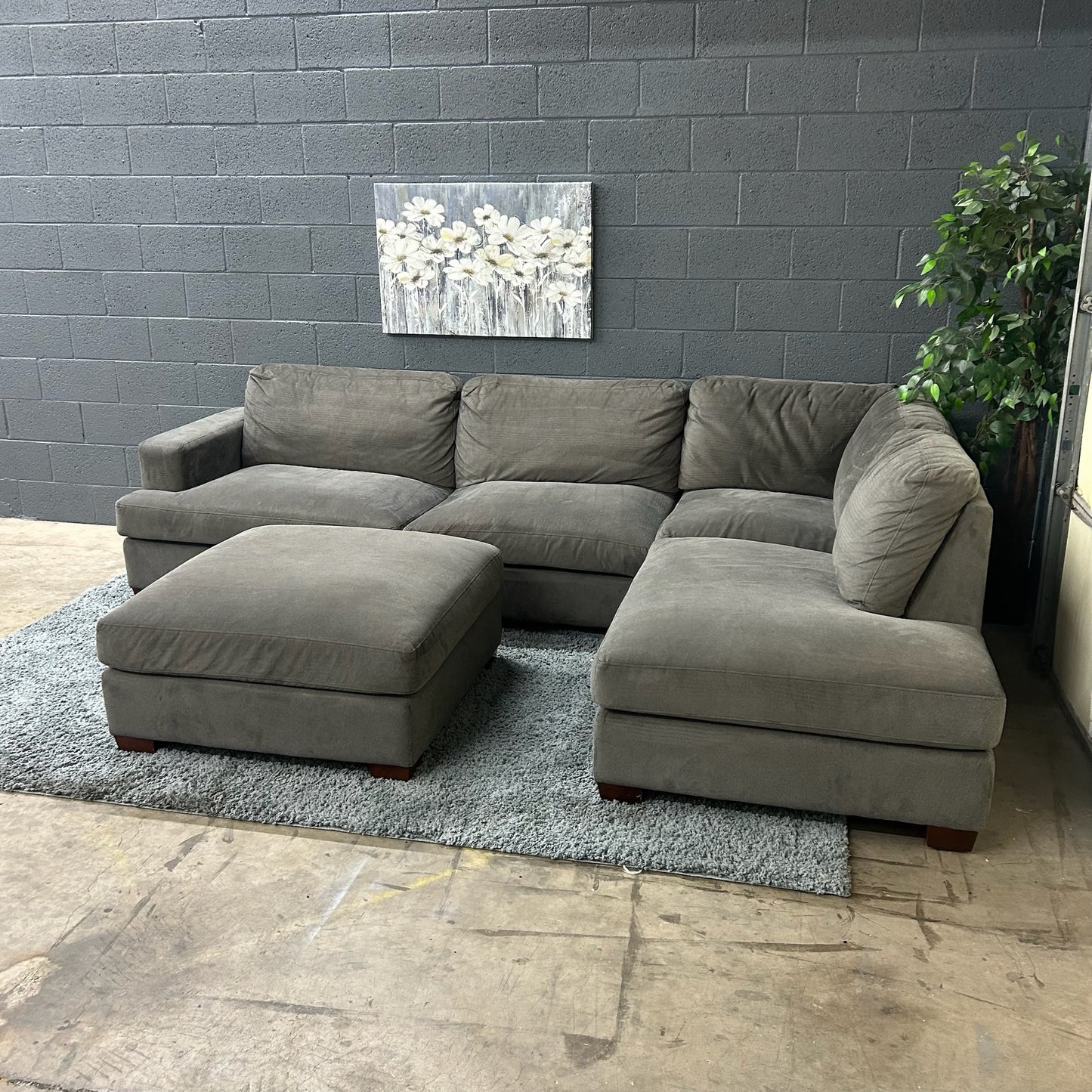 Large Sectional with Ottoman