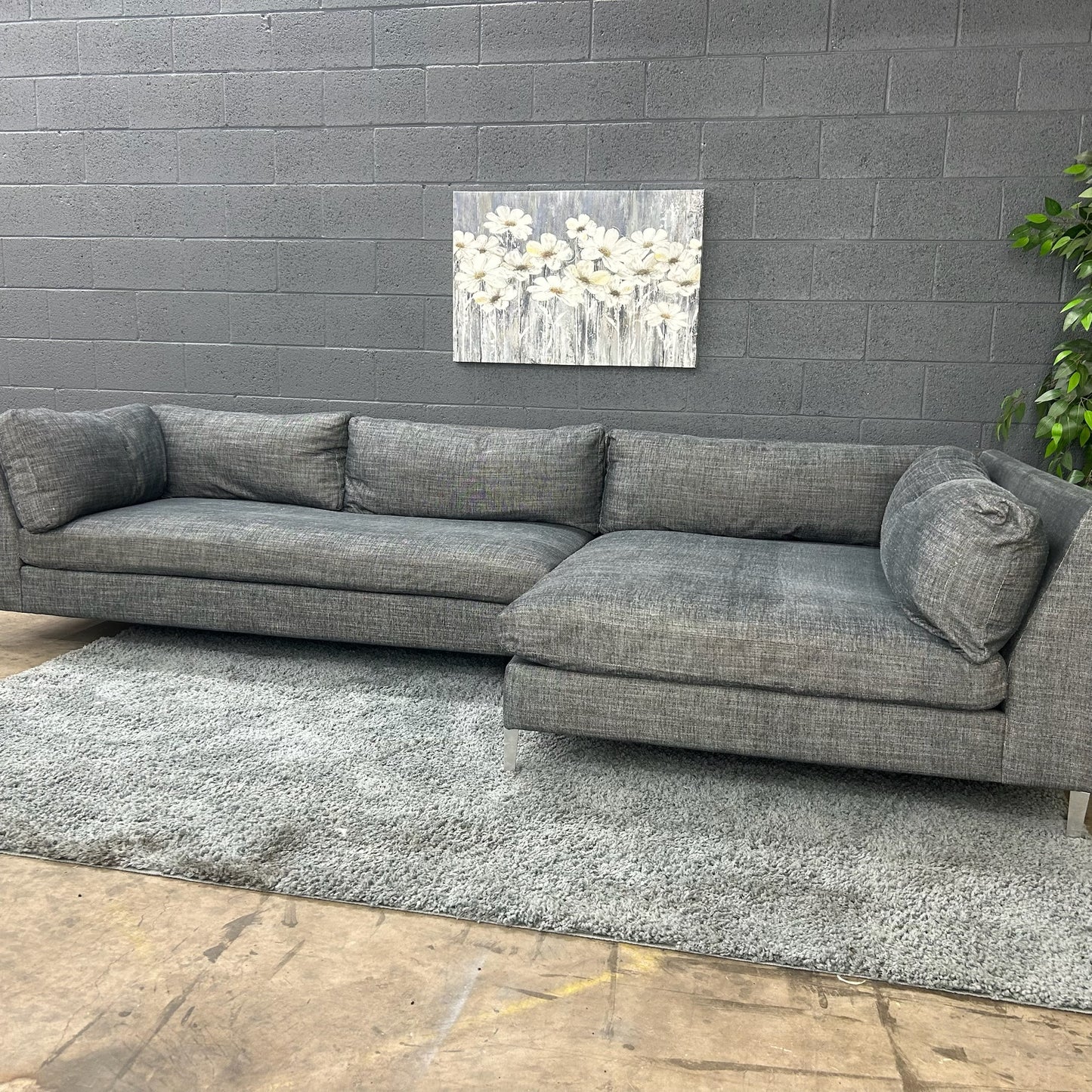 CB2 Decker 2 Piece Sectional