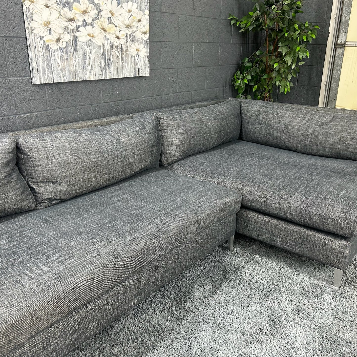 CB2 Decker 2 Piece Sectional