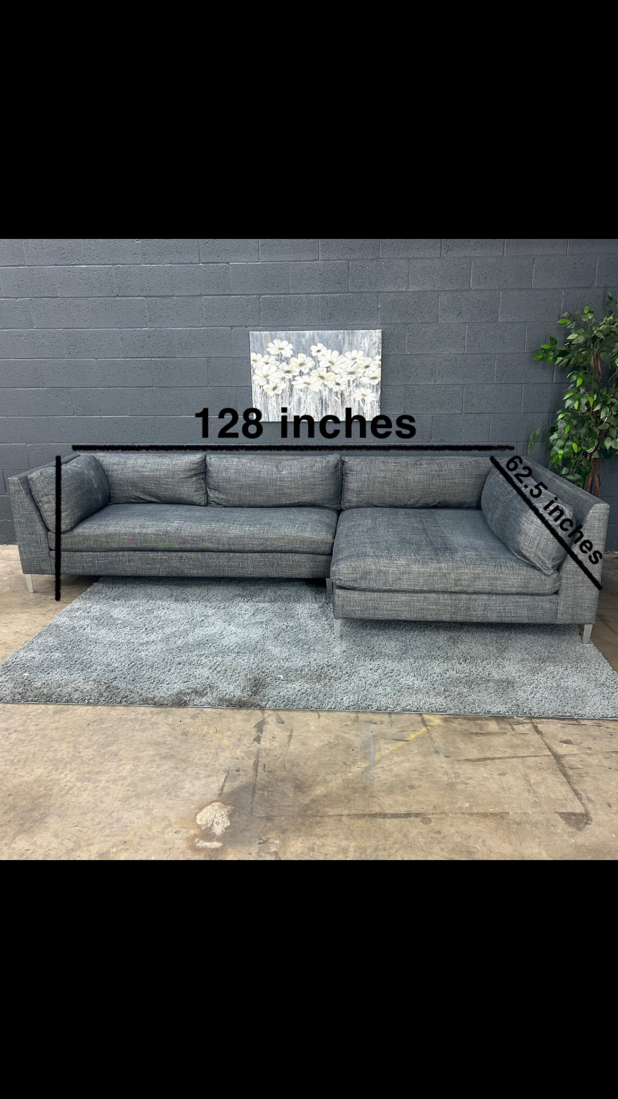 CB2 Decker 2 Piece Sectional