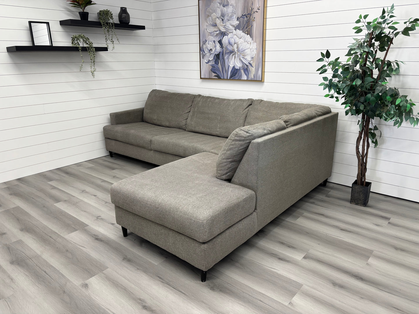 Grey Bumper Sectional