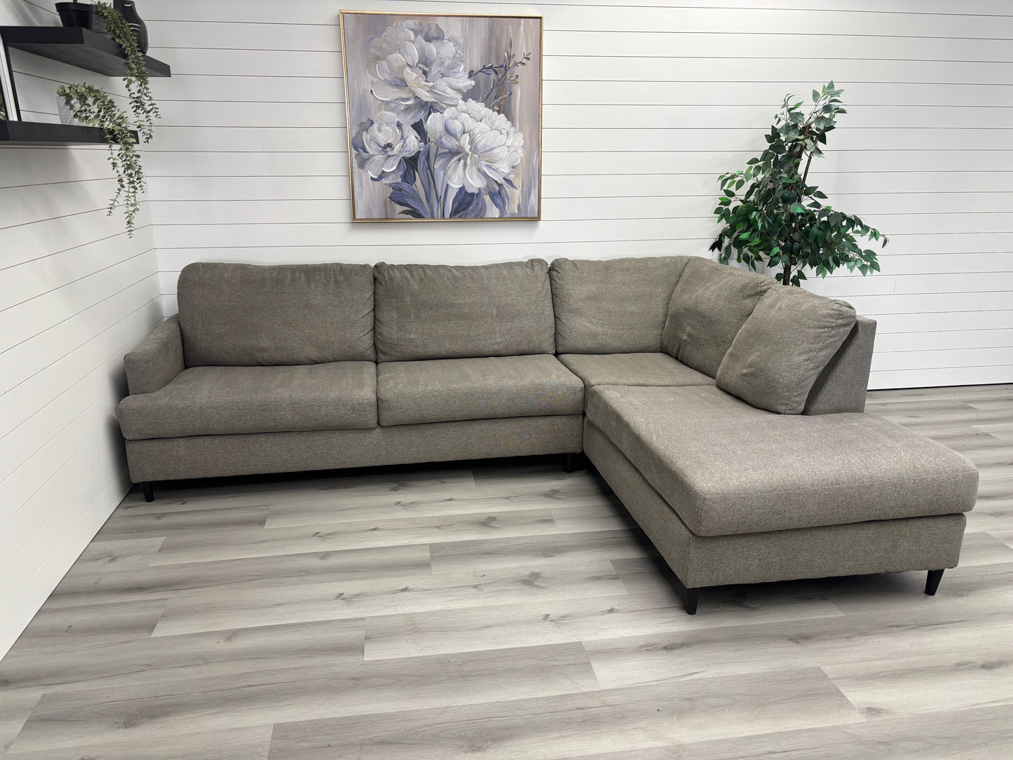 Grey Bumper Sectional