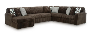 Midnight Madness Brown Sectional