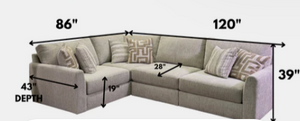 Camel 4 Piece Sectional