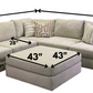Camel 5 Piece Modular Sectional