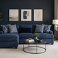 Harbor Blue Reversible Sectional
