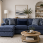 Harbor Blue Reversible Sectional