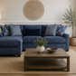 Harbor Blue Reversible Sectional