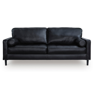 Bryceview Black Leather Sofa