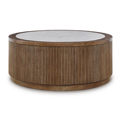 Grayman Brown  Round Cocktail Table