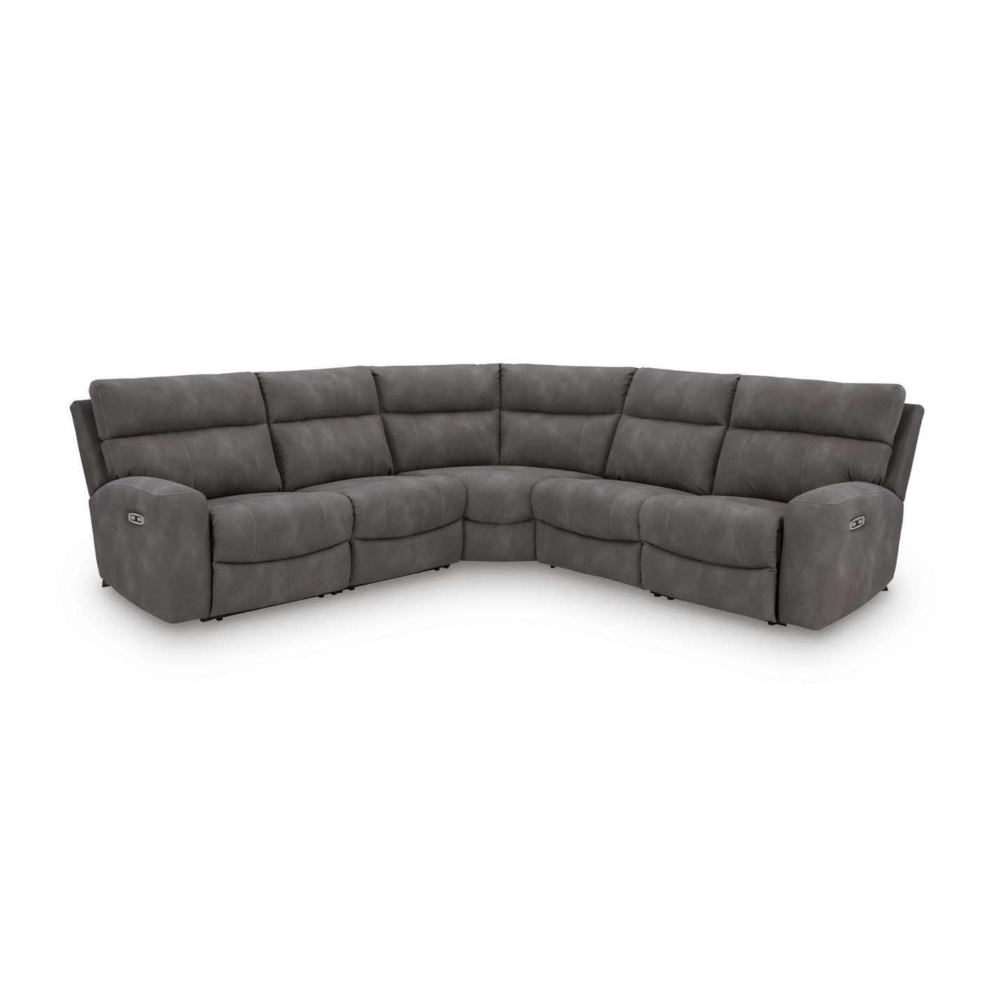 Next-Gen Durapella Grey 5-Piece Power Reclining Sectional